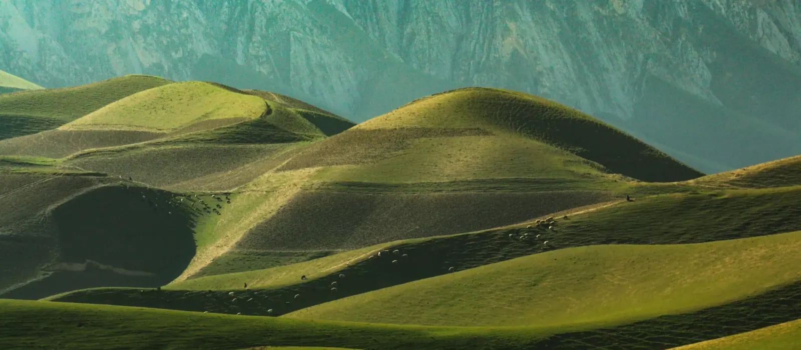 Mazar-e-Sharif Blue Mosque and northern Afghanistan landscapes