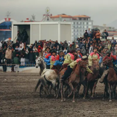 Buzkashi match